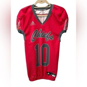 Adidas Kansas City Chiefs Youth Football Jersey Red Gray #10 Size M